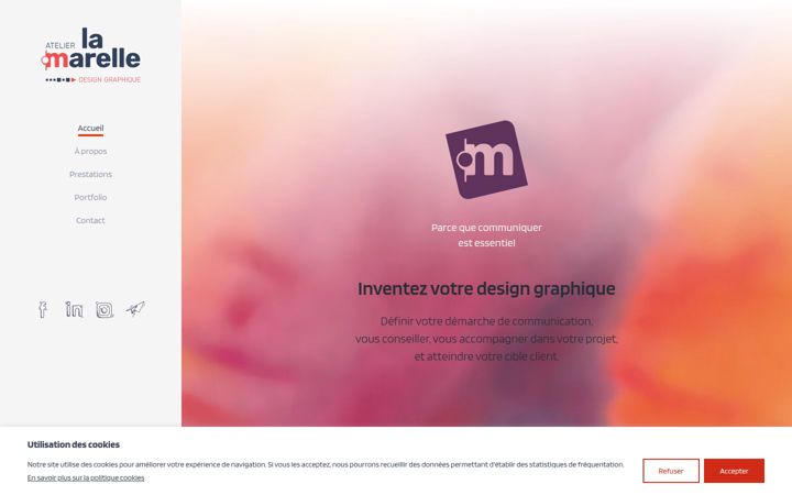 Screenshot of atelierlamarelle.com