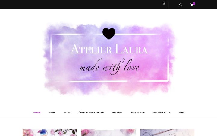 Screenshot of atelierlaura.ch