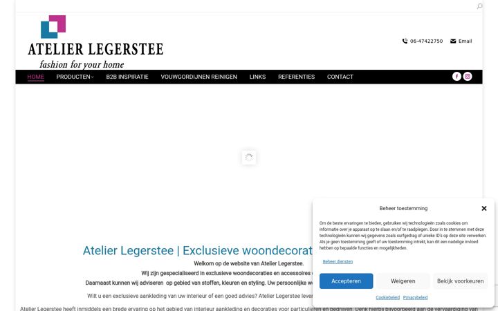 Snímek obrazovky atelierlegerstee.nl