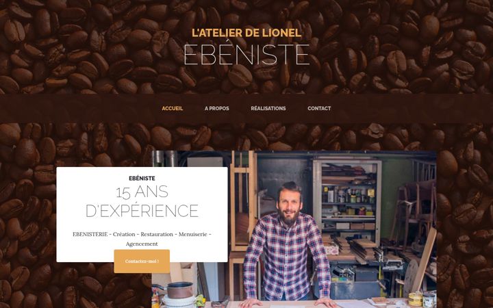 Screenshot of atelierlionel.com