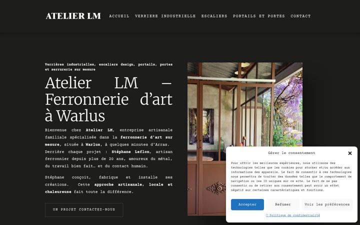 Screenshot of atelierlm.fr