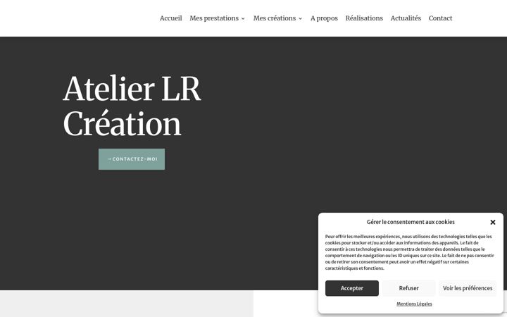 Skærmbillede af atelierlrcreation.fr