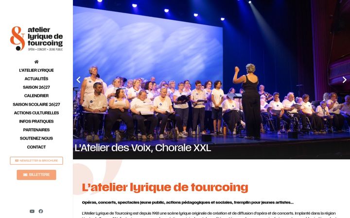 Screenshot of atelierlyriquedetourcoing.fr