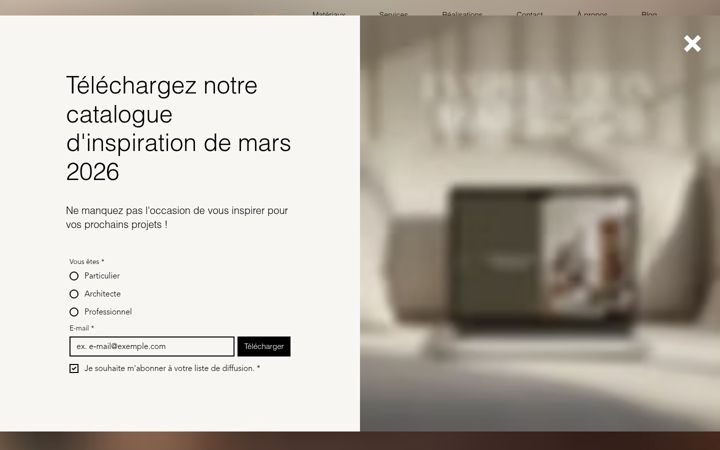 Skærmbillede af ateliermatiere.fr