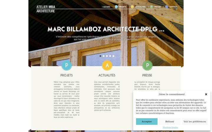 Screenshot of ateliermba.com