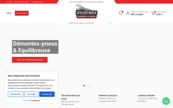 Screenshot of ateliermeca.com