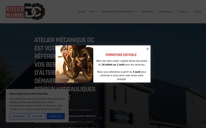 Screenshot of ateliermecaniquedc.ca