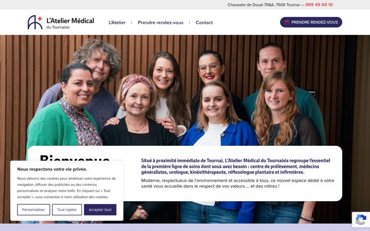 Screenshot ta' ateliermedical.be
