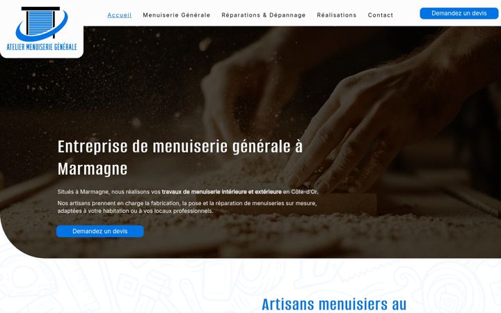 Screenshot of ateliermenuiserie-generale.fr