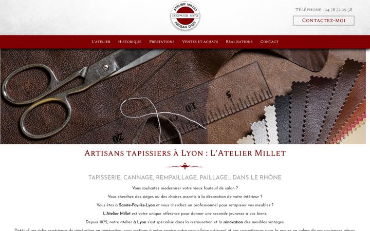Screenshot of ateliermillet.fr