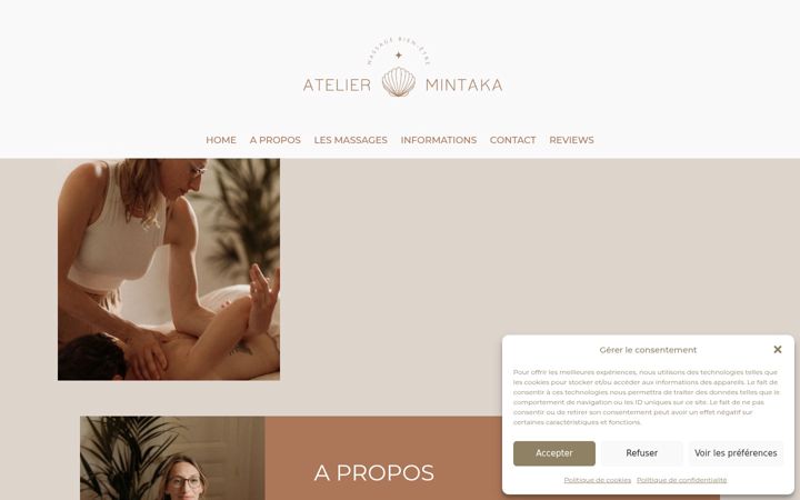 Screenshot of ateliermintaka.com