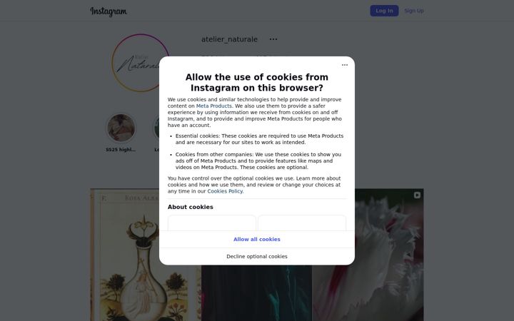 Screenshot of ateliernaturale.com