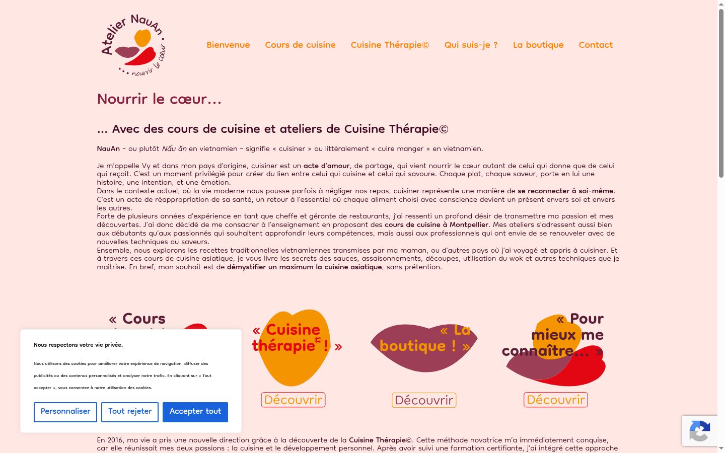 Screenshot des Einwilligungsbanners vor jeglicher Interaktion