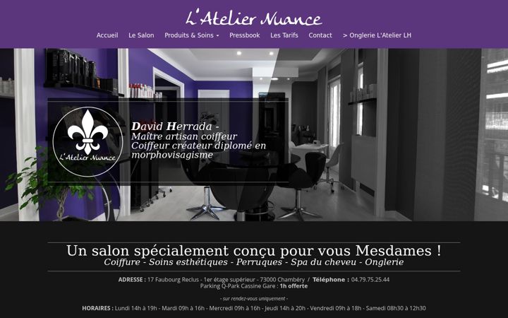 Screenshot of ateliernuance.com
