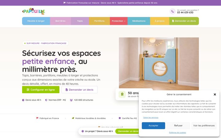 Screenshot of atelierpapouille.fr