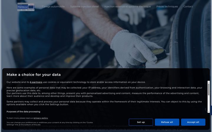 Screenshot of atelierperrin.com