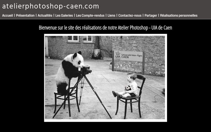 Screenshot of atelierphotoshop-caen.com