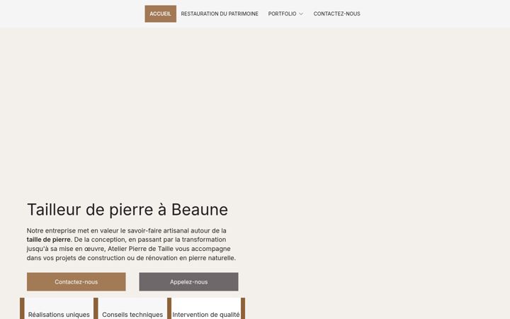 Screenshot of atelierpierredetaille.com