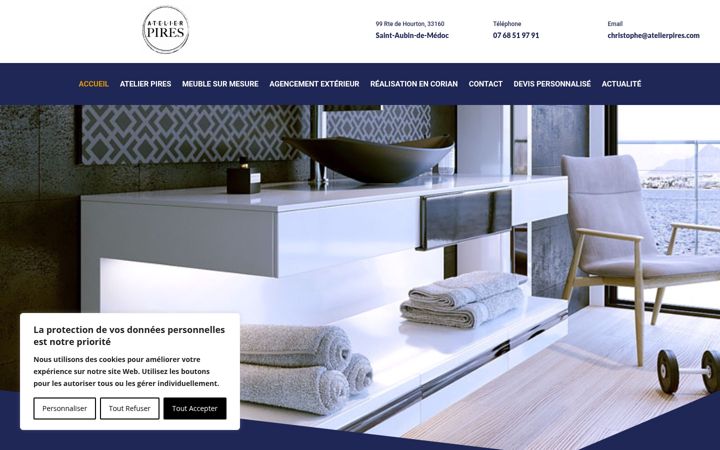 Screenshot of atelierpires-staubindemedoc.fr