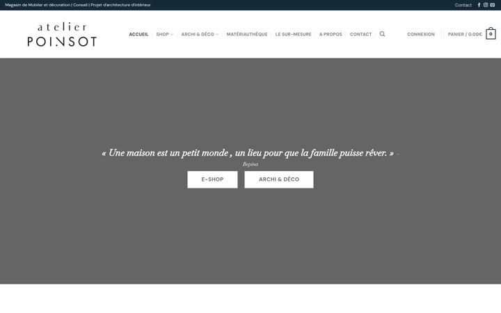 Screenshot of atelierpoinsot.com