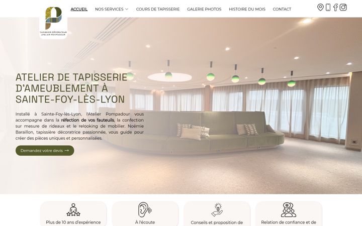 Screenshot of atelierpompadour.fr