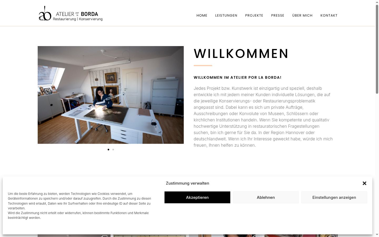 Screenshot tal-banner tal-kunsens muri qabel kwalunkwe interazzjoni