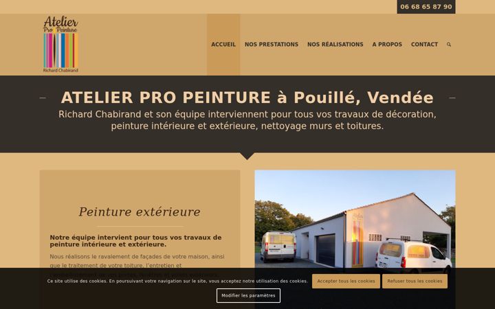 Screenshot of atelierpropeinture.fr