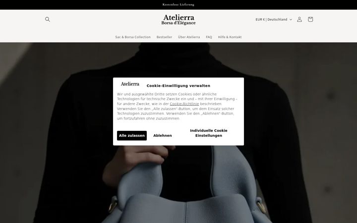 Screenshot of atelierra.de