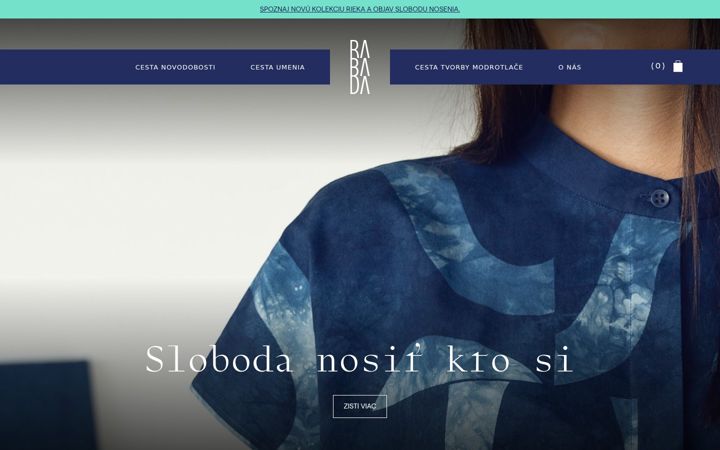 Snímek obrazovky atelierrabada.sk