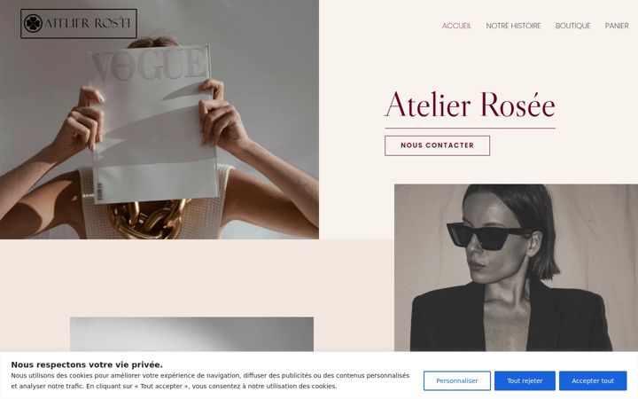 Screenshot ta' atelierrosee.com