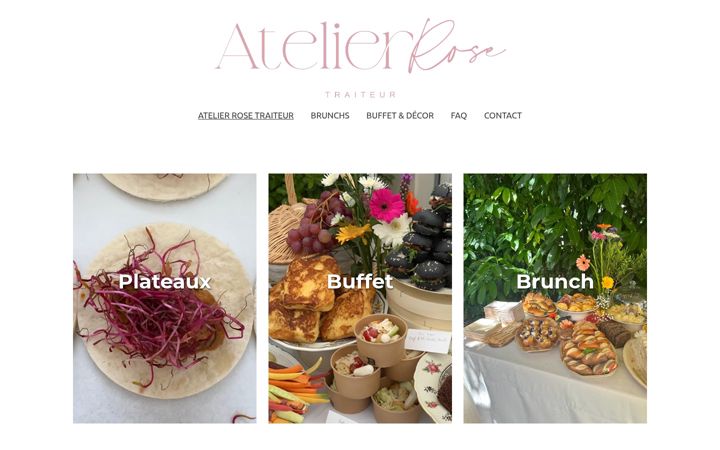 Screenshot of atelierrosetraiteur.com