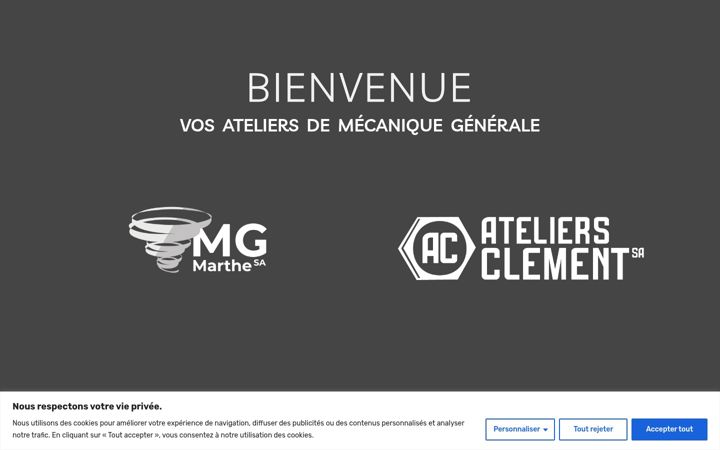 Screenshot ta' ateliers-clement.ch