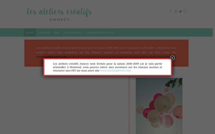 Screenshot of ateliers-creatifs-annecy.fr