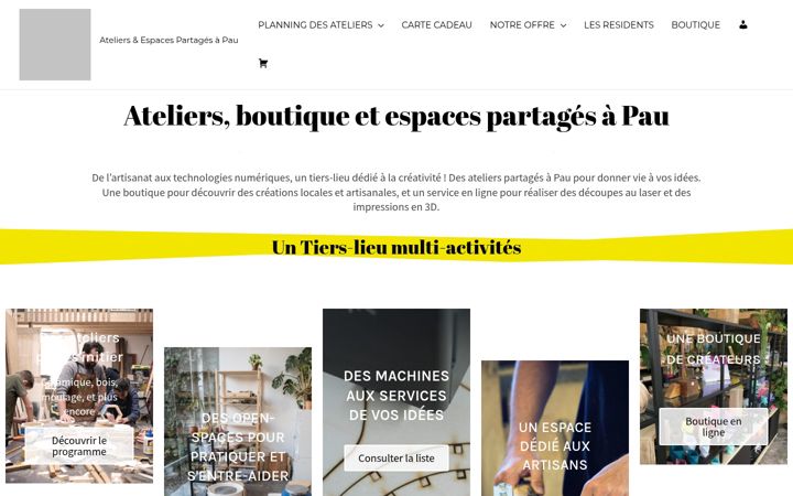 Screenshot of ateliers-hybride.fr