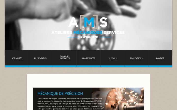 Screenshot of ateliers-mecaniques-services.fr