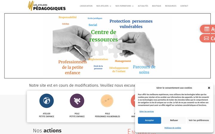 Screenshot of ateliers-pedagogiques.com