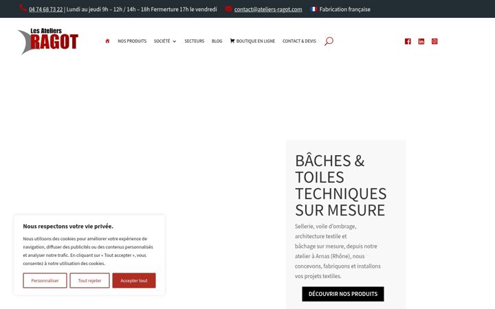 Screenshot of ateliers-ragot.com