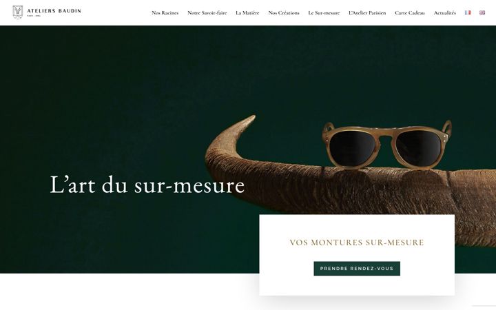 Snímek obrazovky ateliersbaudin.com