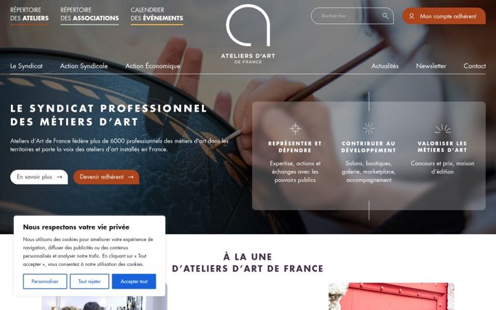 Screenshot of ateliersdart.com