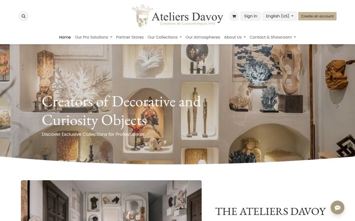 Screenshot ta' ateliersdavoy.com