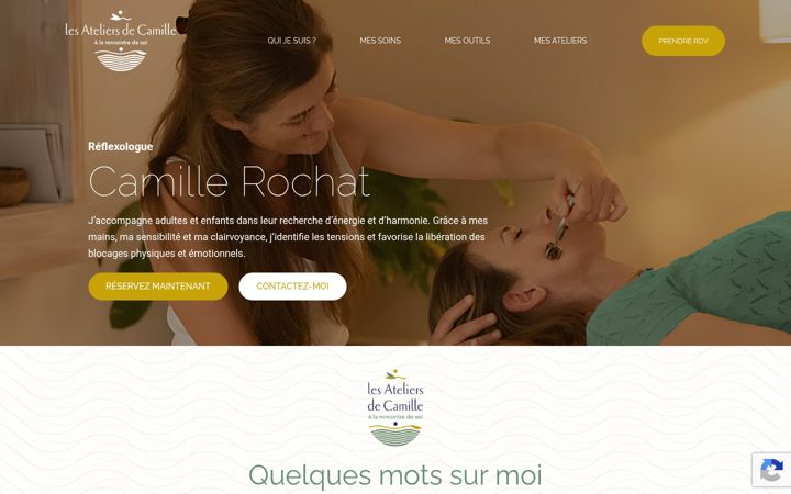 Screenshot ta' ateliersdecamille.com