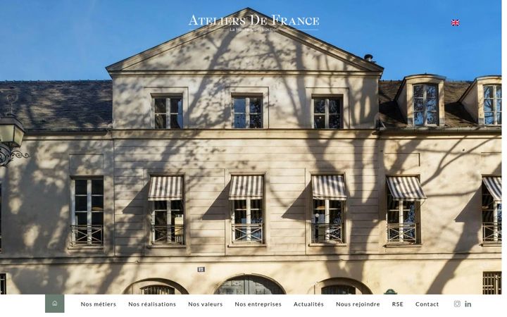 Screenshot ta' ateliersdefrance.com