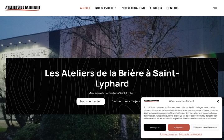 Screenshot of ateliersdelabriere.fr