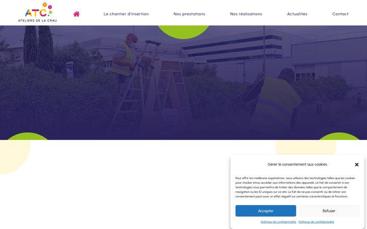 Screenshot of ateliersdelacrau.fr