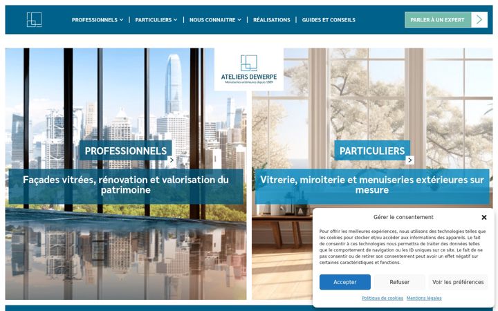 Screenshot ta' ateliersdewerpe.com