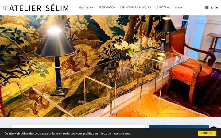 Screenshot of atelierselim.com