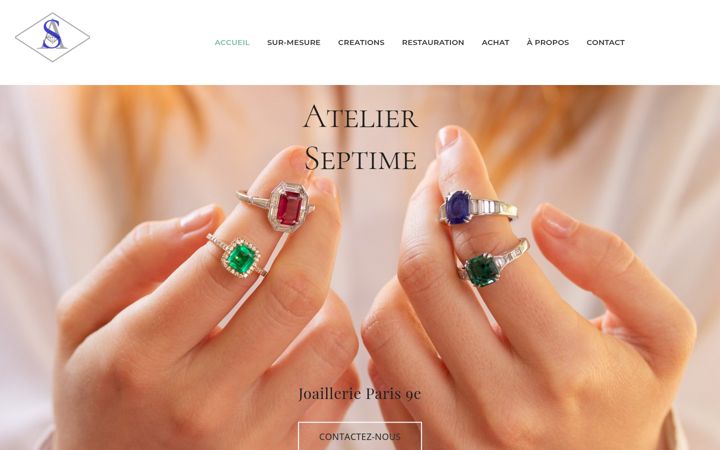 Screenshot of atelierseptime.com