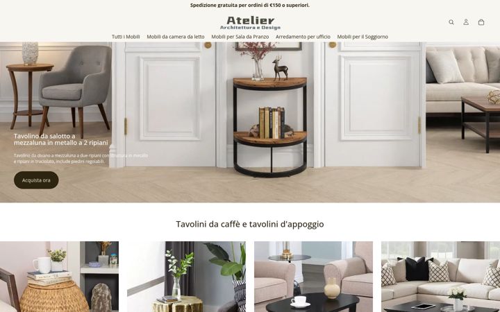 Screenshot of atelierseregno.com