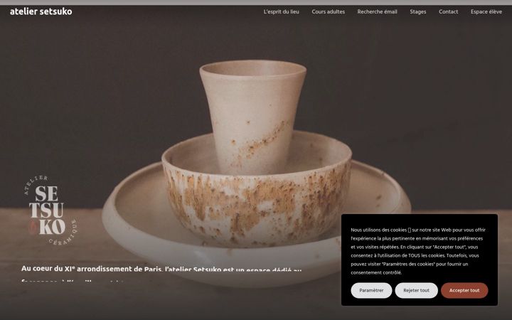 Screenshot ta' ateliersetsuko.com