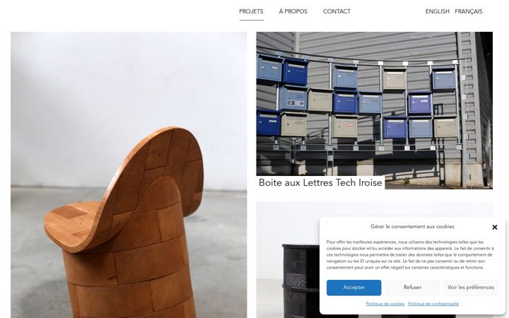 Screenshot ta' ateliersfrancoislevy.com